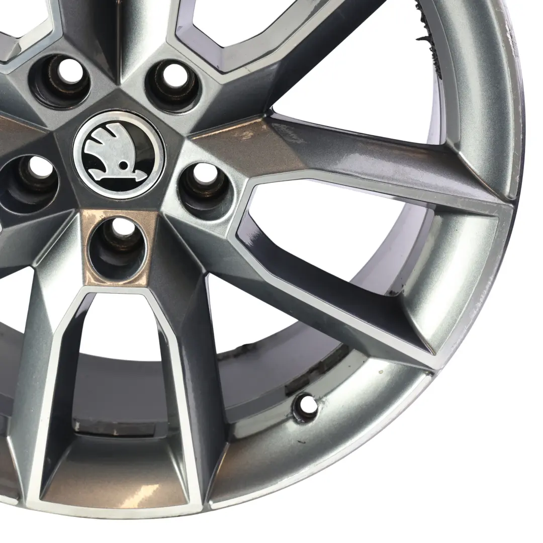 Skoda Octavia VRS Alloy Wheel Rim 7,5J 18" ET:51 Anthracite Grey - SKU 5E0601025-3 - Part number 5E0601025