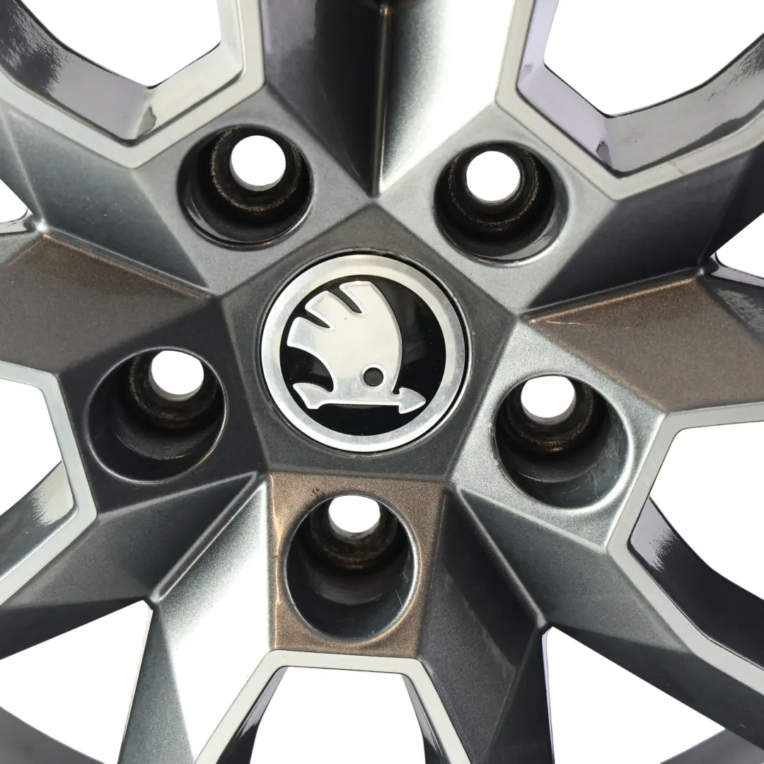 Skoda Octavia VRS Alloy Wheel Rim 7,5J 18" ET:51 Anthracite Grey - SKU 5E0601025-3 - Part number 5E0601025