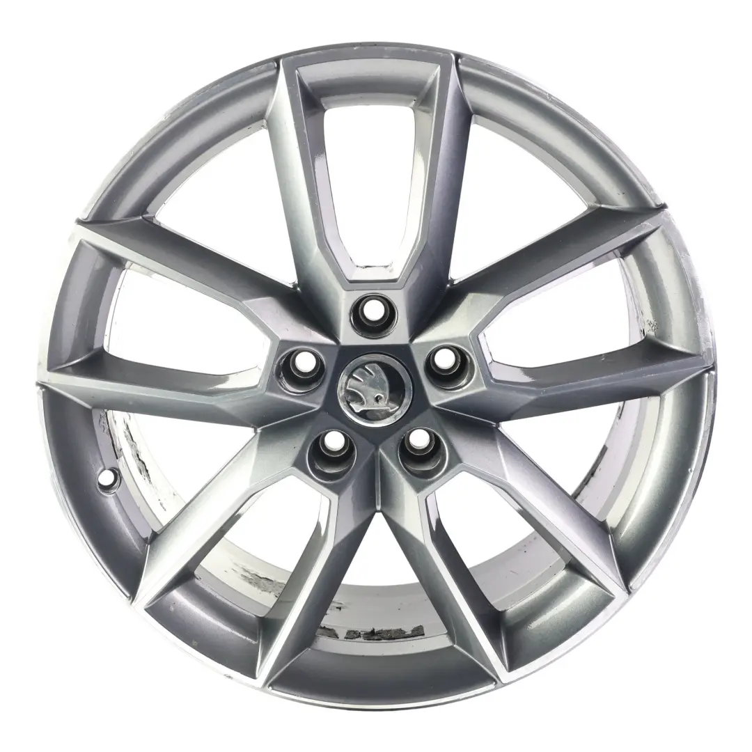 VRS Alloy Wheel Rim 7,5J 18" ET:51 Anthracite Grey to Skoda Octavia with Part number 5E0601025 Skoda Octavia VRS Alloy Wheel Rim 7,5J 18" ET:51 Anthracite Grey - SKU 5E0601025-4 - Part number 5E0601025