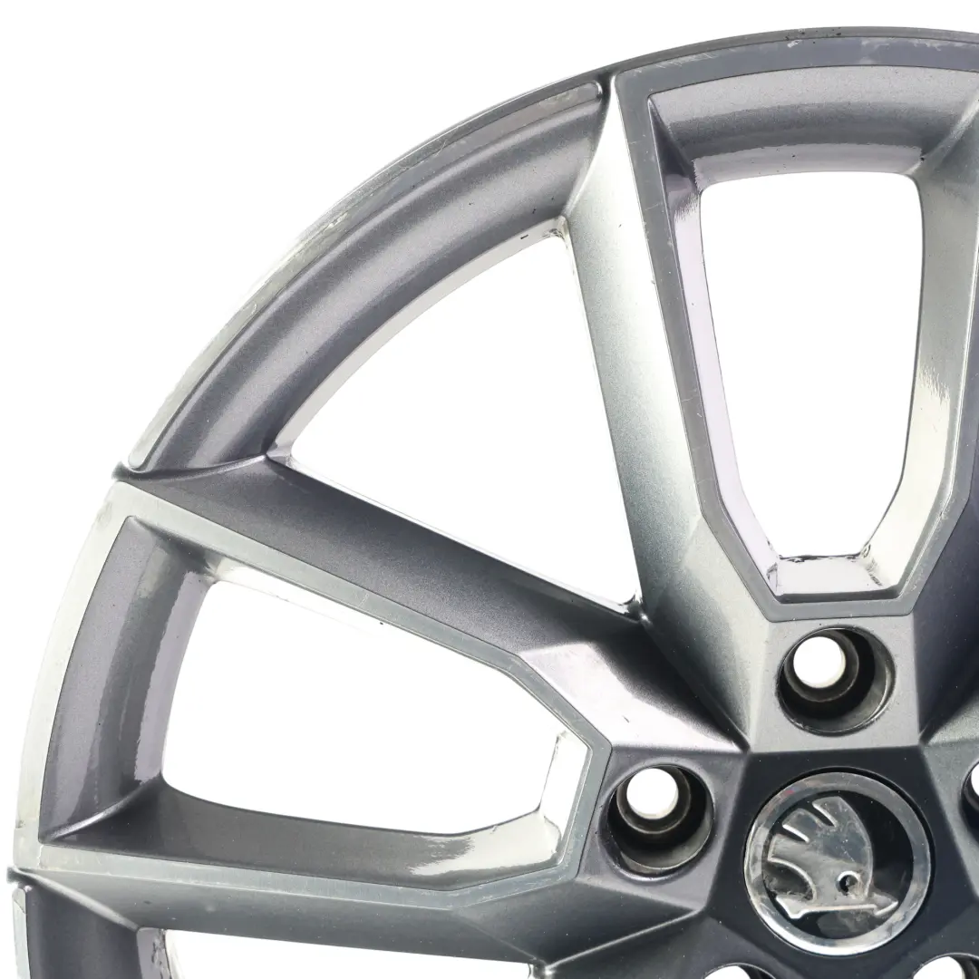 Skoda Octavia VRS Alloy Wheel Rim 7,5J 18" ET:51 Anthracite Grey - SKU 5E0601025-4 - Part number 5E0601025