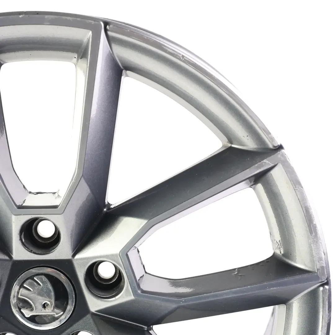 VRS Alloy Wheel Rim 7,5J 18" ET:51 Anthracite Grey to Skoda Octavia with Part number 5E0601025 Skoda Octavia VRS Alloy Wheel Rim 7,5J 18" ET:51 Anthracite Grey - SKU 5E0601025-4 - Part number 5E0601025