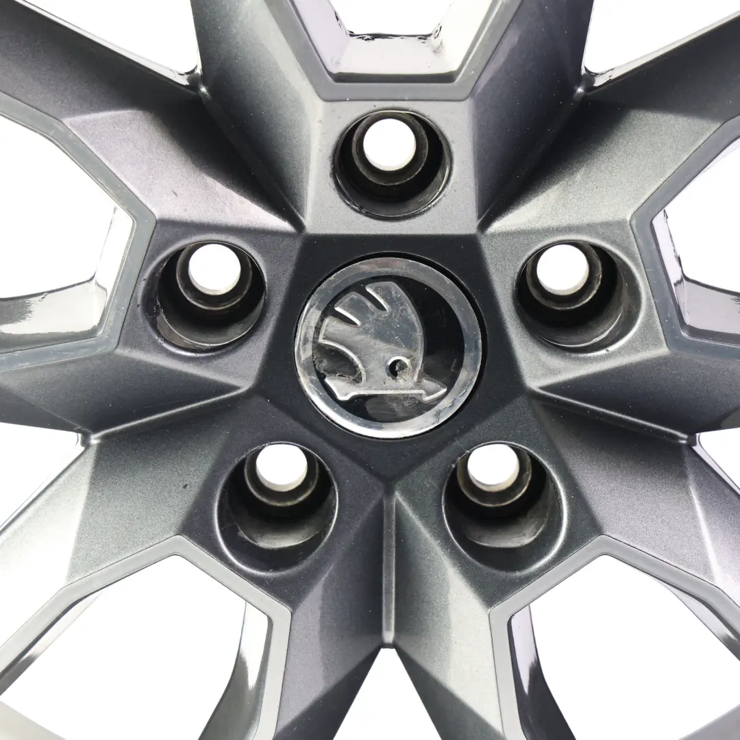 VRS Alloy Wheel Rim 7,5J 18" ET:51 Anthracite Grey to Skoda Octavia with Part number 5E0601025 Skoda Octavia VRS Alloy Wheel Rim 7,5J 18" ET:51 Anthracite Grey - SKU 5E0601025-4 - Part number 5E0601025