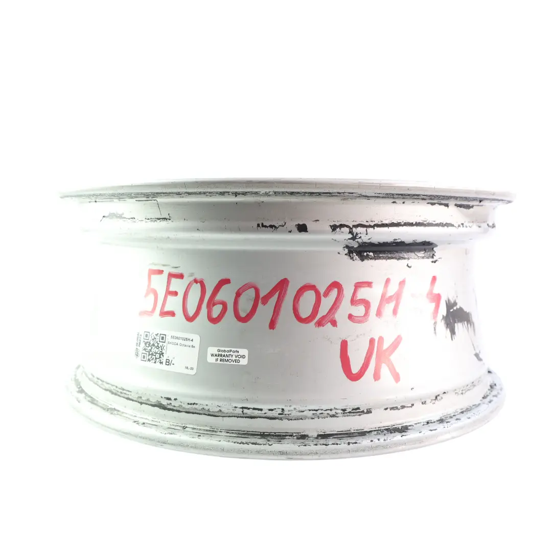 Mk3 5E Silver Alloy Wheel Rim 16" 6.5J ET46 Star Spoke to Skoda Octavia with Part number 5E0601025H Skoda Octavia Mk3 5E Silver Alloy Wheel Rim 16" 6.5J ET46 Star Spoke - SKU 5E0601025H-4 - Part number 5E0601025H