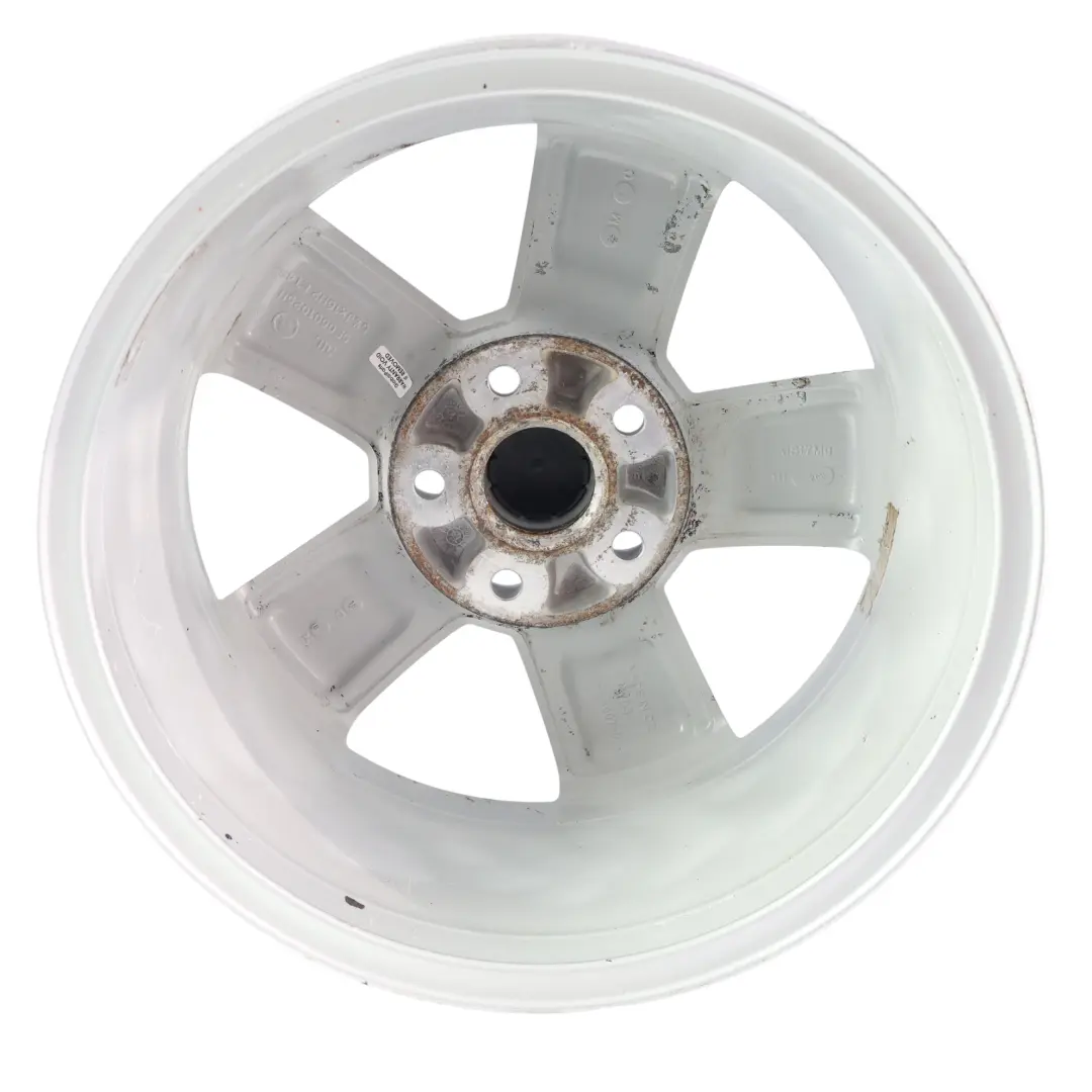 Skoda Octavia Mk3 5E Silver Alloy Wheel Rim 16" 6.5J ET46 Star Spoke - SKU 5E0601025H-4 - Part number 5E0601025H