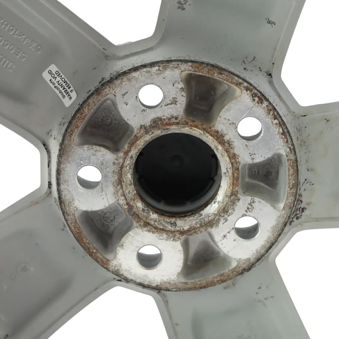 Skoda Octavia Mk3 5E Silver Alloy Wheel Rim 16" 6.5J ET46 Star Spoke - SKU 5E0601025H-4 - Part number 5E0601025H