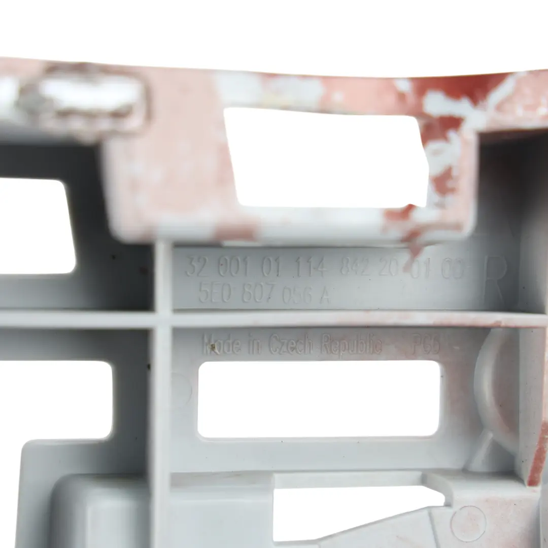 Skoda Octavia Mk3 VR Front Bumper Mount Bracket Right O/S Rio Red F3L - SKU 5E0807056A-RIO - Part number 5E0807056A