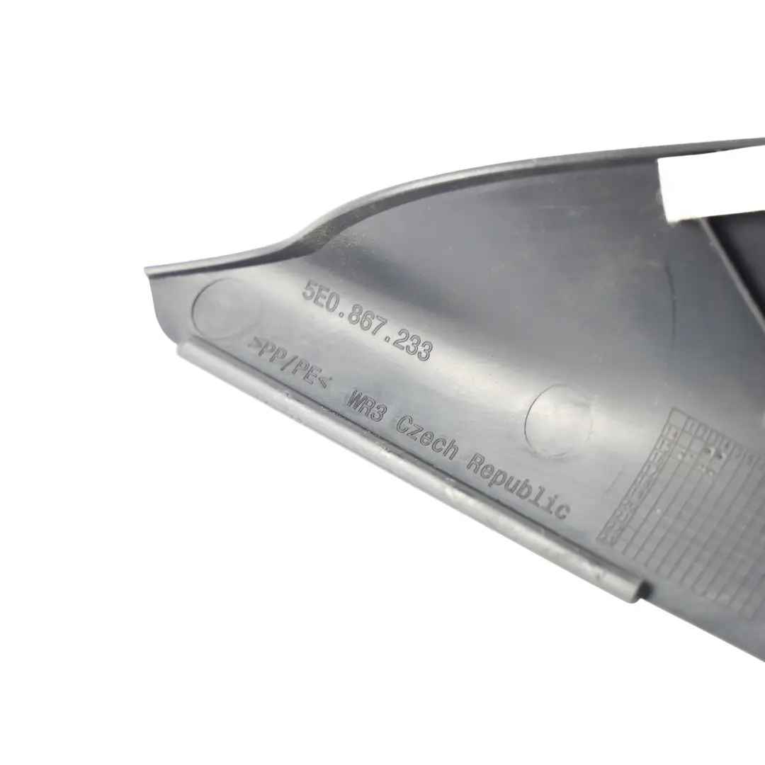 Interior A Pillar Trim Moulding Cover Left N/S to Skoda Octavia RS 5E with Part number 5E0867233G Skoda Octavia RS 5E Interior A Pillar Trim Moulding Cover Left N/S - SKU 5E0867233G - Part number 5E0867233G