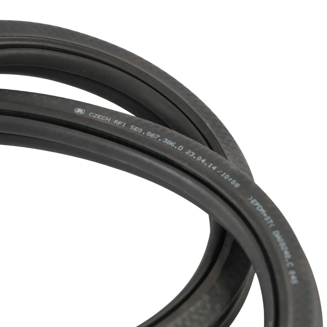 Skoda Octavia Mk3 Door Inner Seal Rubber Gasket Front Right O/S - SKU 5E0867366E - Part number 5E0867366E