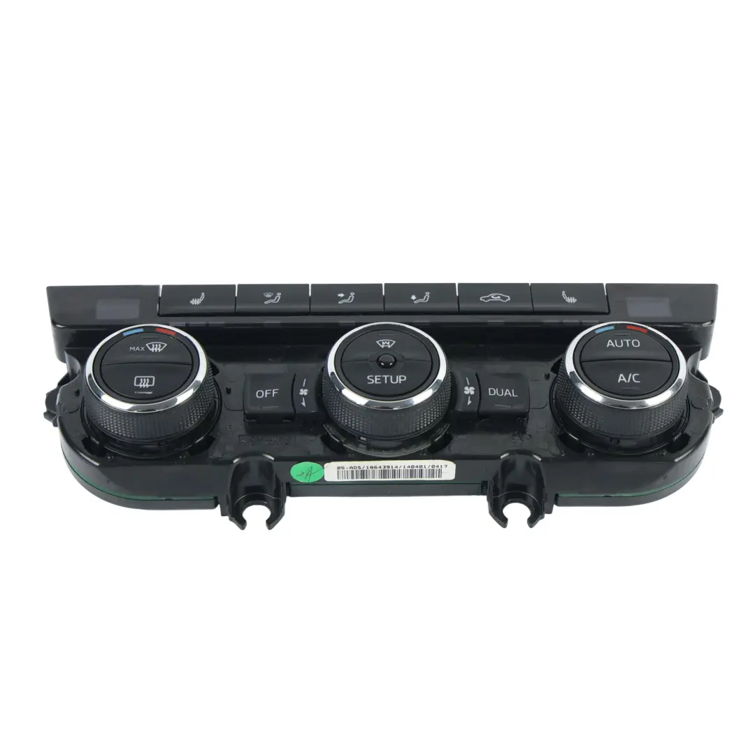 MK3 VR Panneau Commande Climatisation Chauffage pour Skoda Octavia à propos du numéro de pièce 5E0907044H Skoda Octavia MK3 VR Panneau Commande Climatisation Chauffage - SKU 5E0907044H - Numéro de pièce 5E0907044H