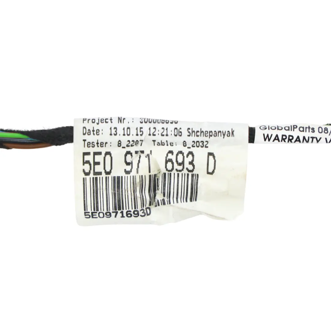 MK3 Wiązka Kabli Drzwi Tylne Lewe do Skoda Octavia o numerze 5E0971693D Skoda Octavia MK3 Wiązka Kabli Drzwi Tylne Lewe - SKU 5E0971693D - Numer Części 5E0971693D