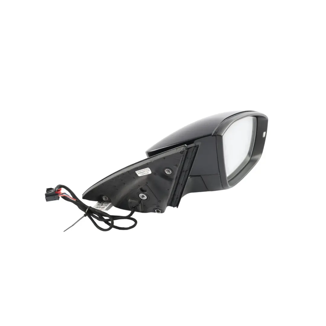 Skoda Octavia Mk3 Door Wing Mirror Right O/S Black Metallic - SKU RHD-5E2857508N-BLK1 - Part number 5E2857508N