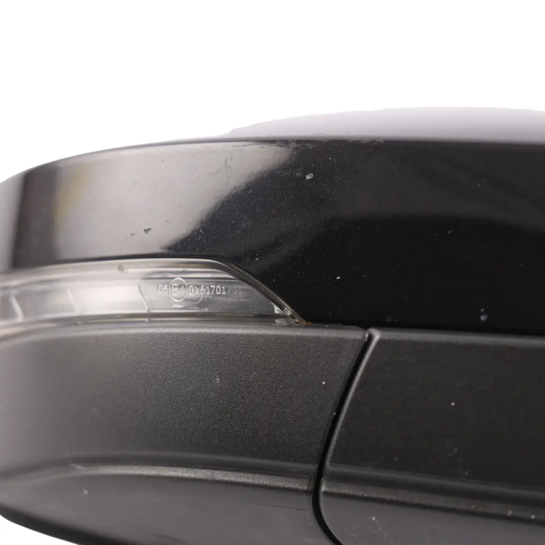 Skoda Octavia Mk3 Door Wing Mirror Right O/S Black Metallic - SKU RHD-5E2857508N-BLK1 - Part number 5E2857508N