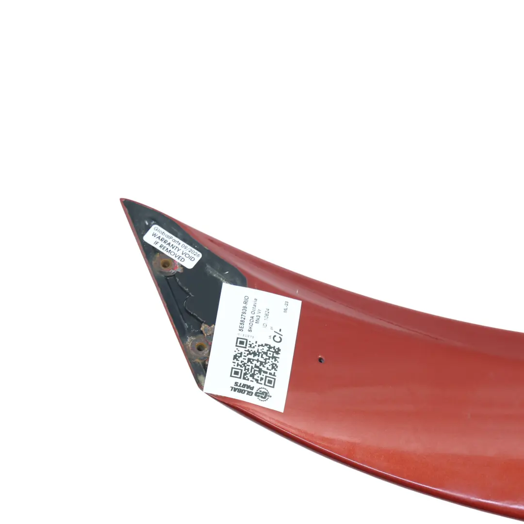 Skoda Octavia Mk3 5E Rear Boot Trunk Tailgate Spoiler Rio Rot - F3L - SKU 5E5827939-RIO - Part number 5E5827939