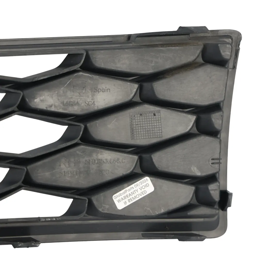 5F Nebelscheinwerfer Gitter Blende Rechts 5F0853665C für Seat Leon Cupra mit Teilenummer 5F0853666C Seat Leon Cupra 5F Nebelscheinwerfer Gitter Blende Rechts 5F0853665C - SKU 5F0853666C - Teilenummer 5F0853666C
