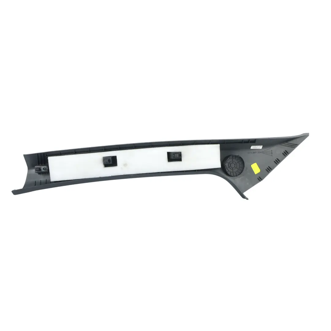 5F A Pillar Upper Trim Cover Panel Black Front Right O/S to Seat Leon with Part number 5F0867234K Seat Leon 5F A Pillar Upper Trim Cover Panel Black Front Right O/S - SKU 5F0867234K - Part number 5F0867234K