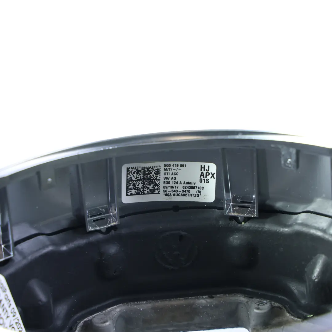 Volkswagen Golf MK7 GTI Volant Neuf Cuir Méplat - SKU 5G0419091HJ-2 - Numéro de pièce 5G0419091HJ