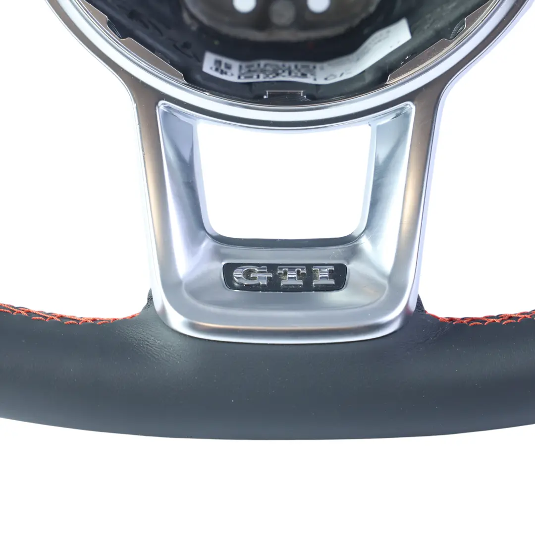 Piel Fondo Plano NUEVO para Volkswagen Golf MK7 GTI Volante con número de pieza 5G0419091HJ Volkswagen Golf MK7 GTI Volante Piel Fondo Plano NUEVO - SKU 5G0419091HJ-2 - Número de pieza 5G0419091HJ
