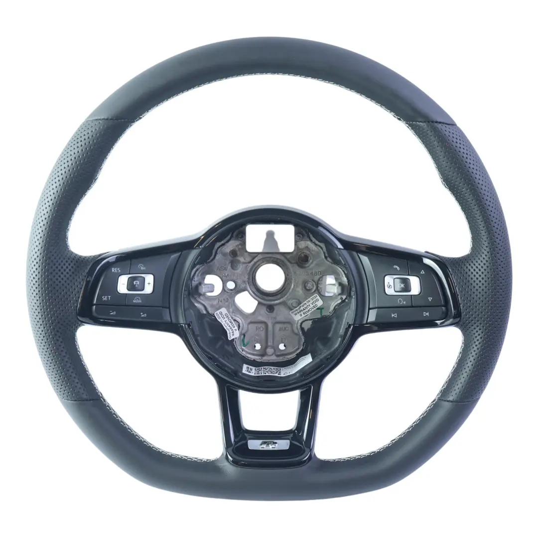 NUOVO Pelle Nera Fondo Piatto per Volkswagen Golf Mk7 R Volante con numero di parte 5G0419091HQ Volkswagen Golf Mk7 R Volante NUOVO Pelle Nera Fondo Piatto - SKU 5G0419091HQ-1 - Numero di parte 5G0419091HQ