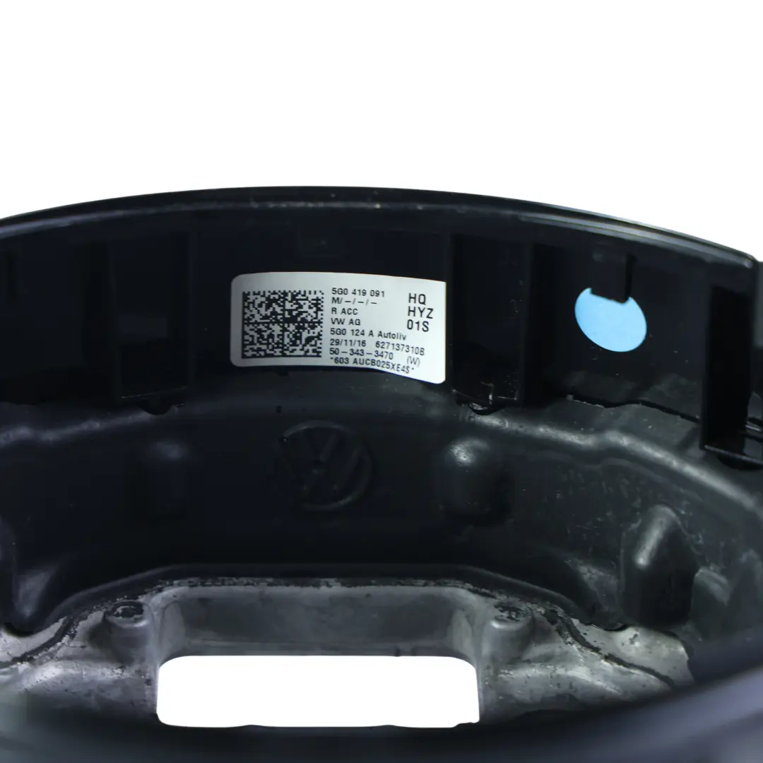 Volkswagen Golf Mk7 R Steering Wheel NEW Black Leather Flat Bottom - SKU 5G0419091HQ-1 - Part number 5G0419091HQ