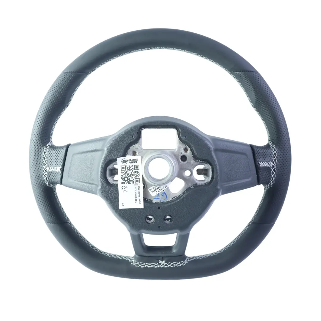 Lenkrad NEU Schwarz Leder Abgeflacht für Volkswagen Golf Mk7 R mit Teilenummer 5G0419091HQ Volkswagen Golf Mk7 R Lenkrad NEU Schwarz Leder Abgeflacht - SKU 5G0419091HQ-1 - Teilenummer 5G0419091HQ