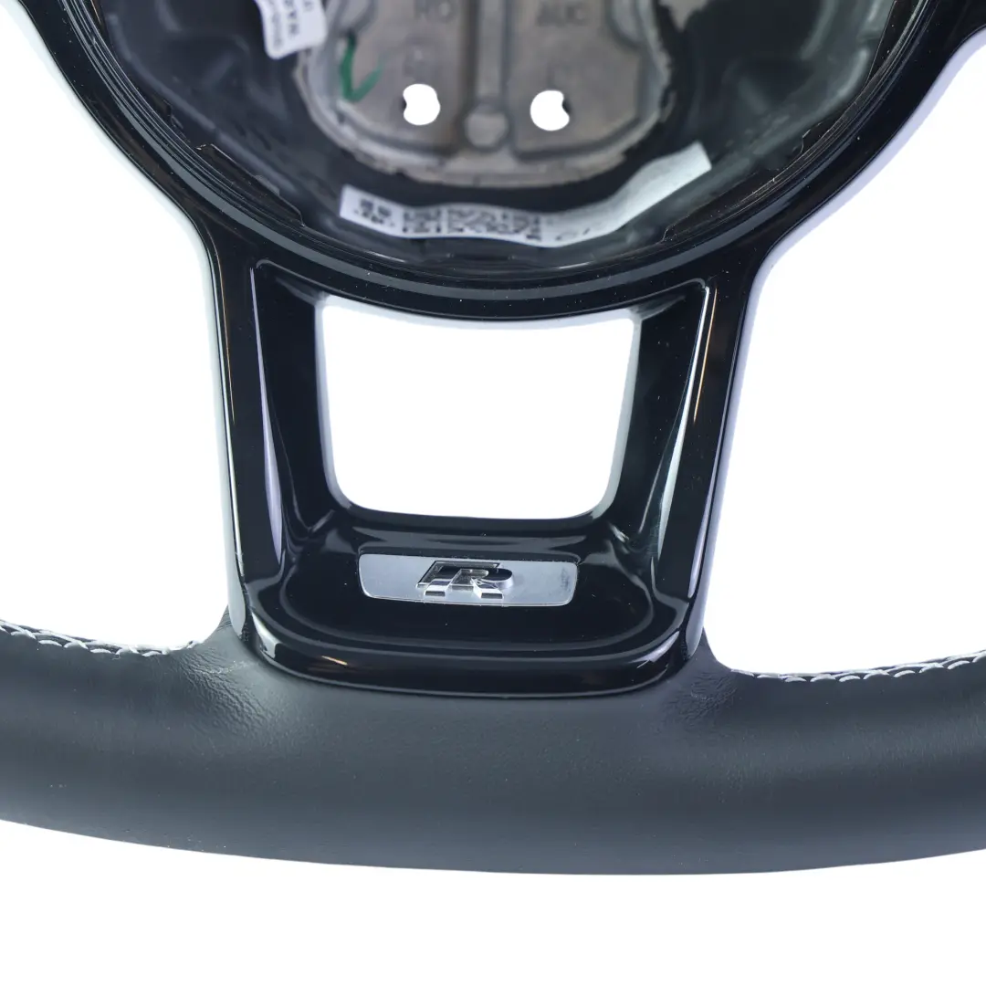 Steering Wheel NEW Black Leather Flat Bottom to Volkswagen Golf Mk7 R with Part number 5G0419091HQ Volkswagen Golf Mk7 R Steering Wheel NEW Black Leather Flat Bottom - SKU 5G0419091HQ-1 - Part number 5G0419091HQ