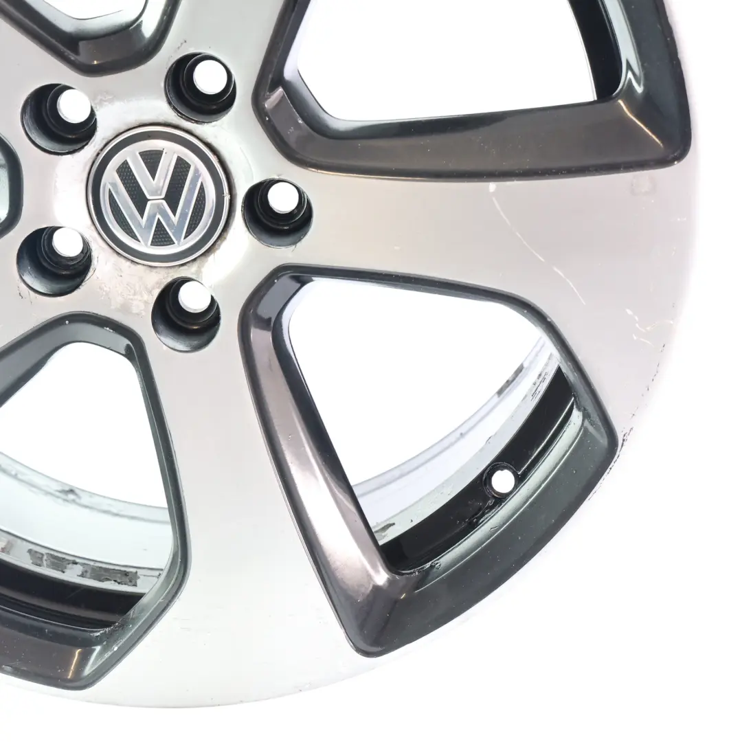 Volkswagen Golf Mk7 Llanta Aleación Bicolor 18" 7.5J ET:49 - SKU 5G0601025AS-1 - Número de pieza 5G0601025AS