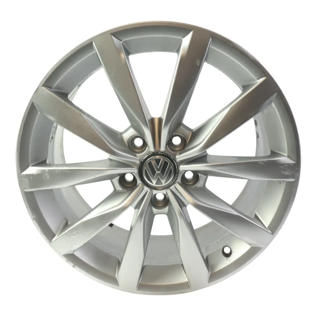 Volkswagen Golf MK7 Silver Dijon Wheel Alloy Rim 17" 7J ET:49 - SKU 5G0601025BF-5 - Part number 5G0601025BF