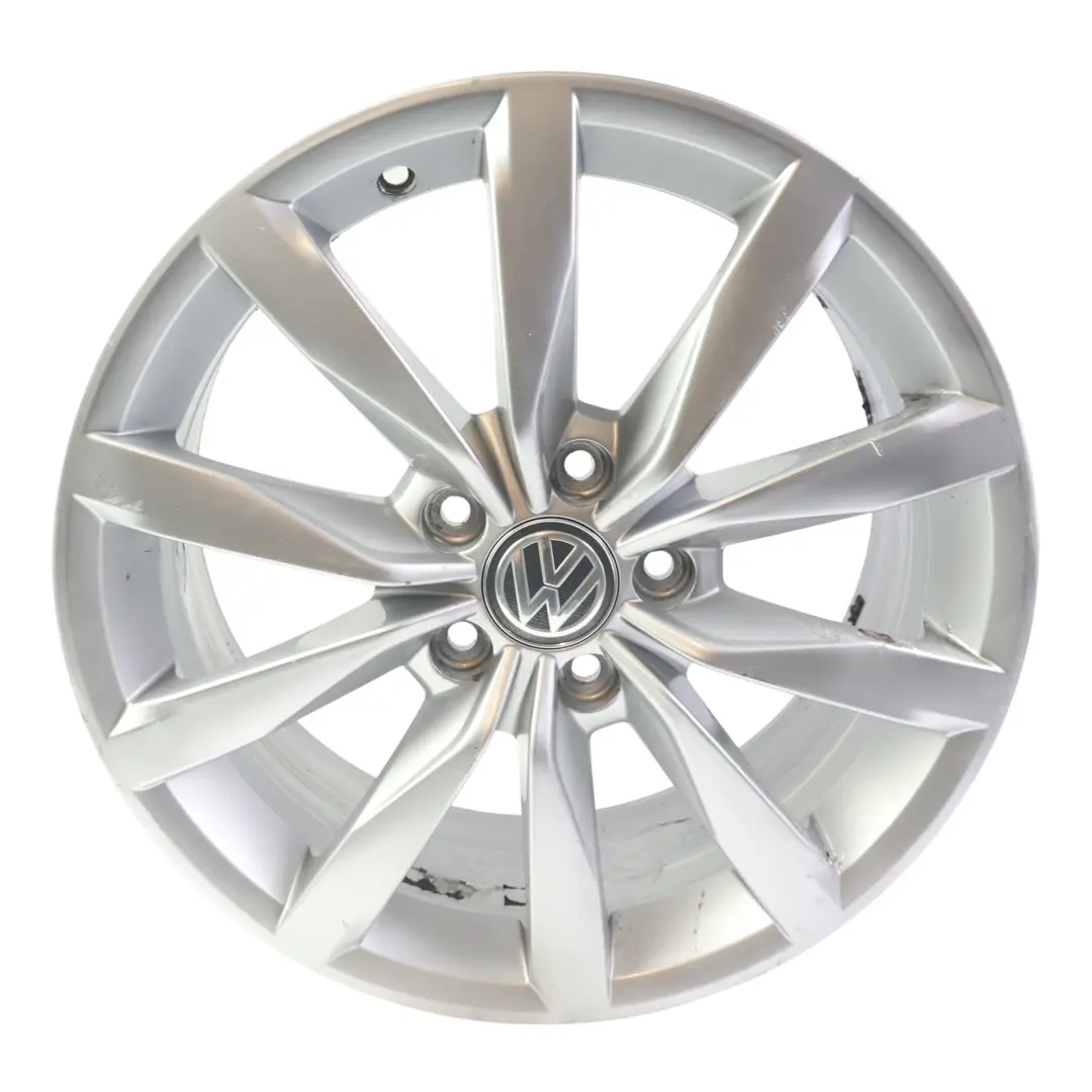 Volkswagen Golf MK7 Felga Aluminiowa Srebrna Dijon 17" 7J ET49 - SKU 5G0601025BF-6 - Numer Części 5G0601025BF
