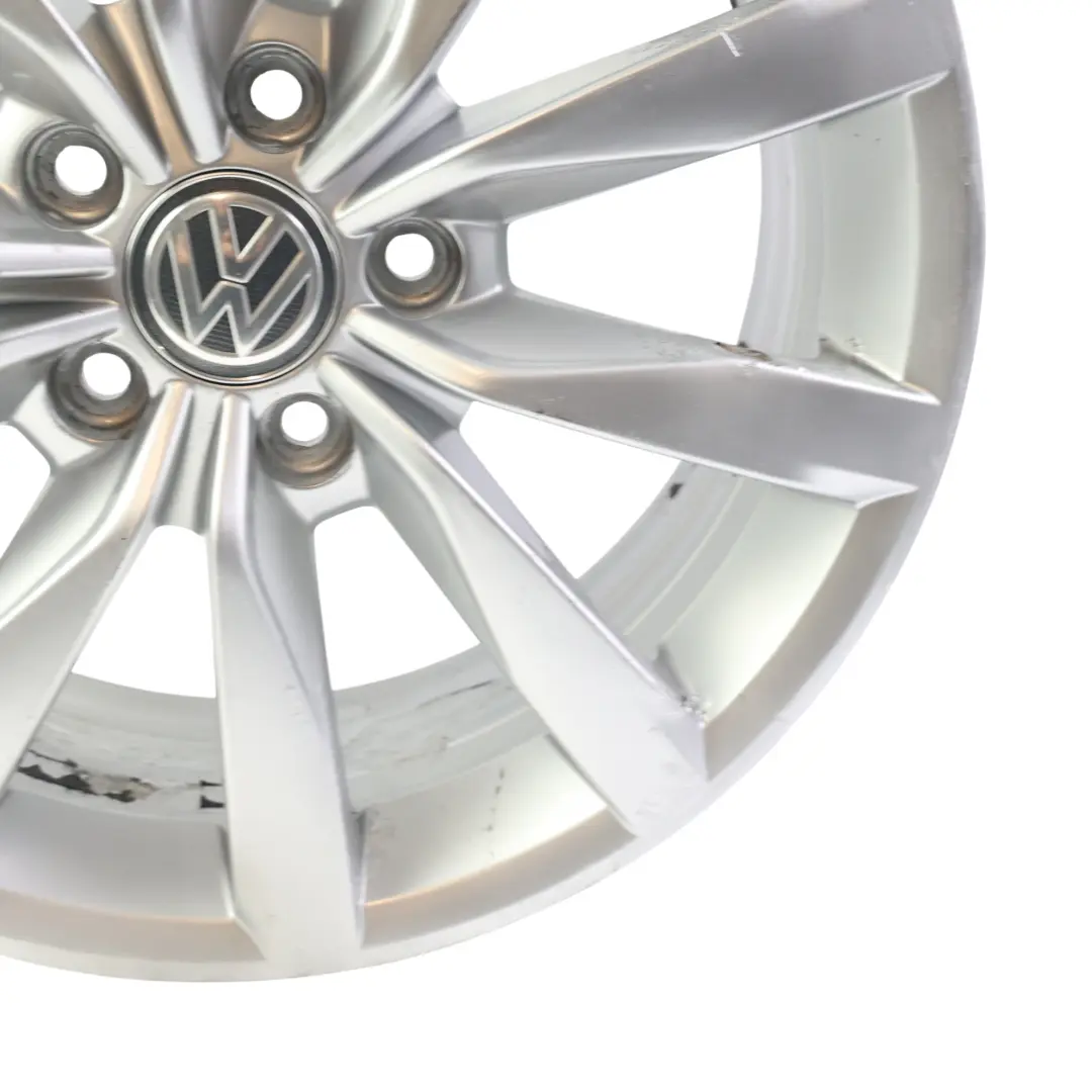 Volkswagen Golf MK7 Felga Aluminiowa Srebrna Dijon 17" 7J ET49 - SKU 5G0601025BF-6 - Numer Części 5G0601025BF