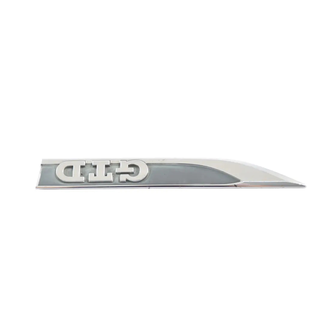 5G Front Fender Badge GTD Lettering Left N/S to Volkswagen Golf Gtd with Part number 5G0853688N Volkswagen Golf Gtd 5G Front Fender Badge GTD Lettering Left N/S - SKU 5G0853688N - Part number 5G0853688N