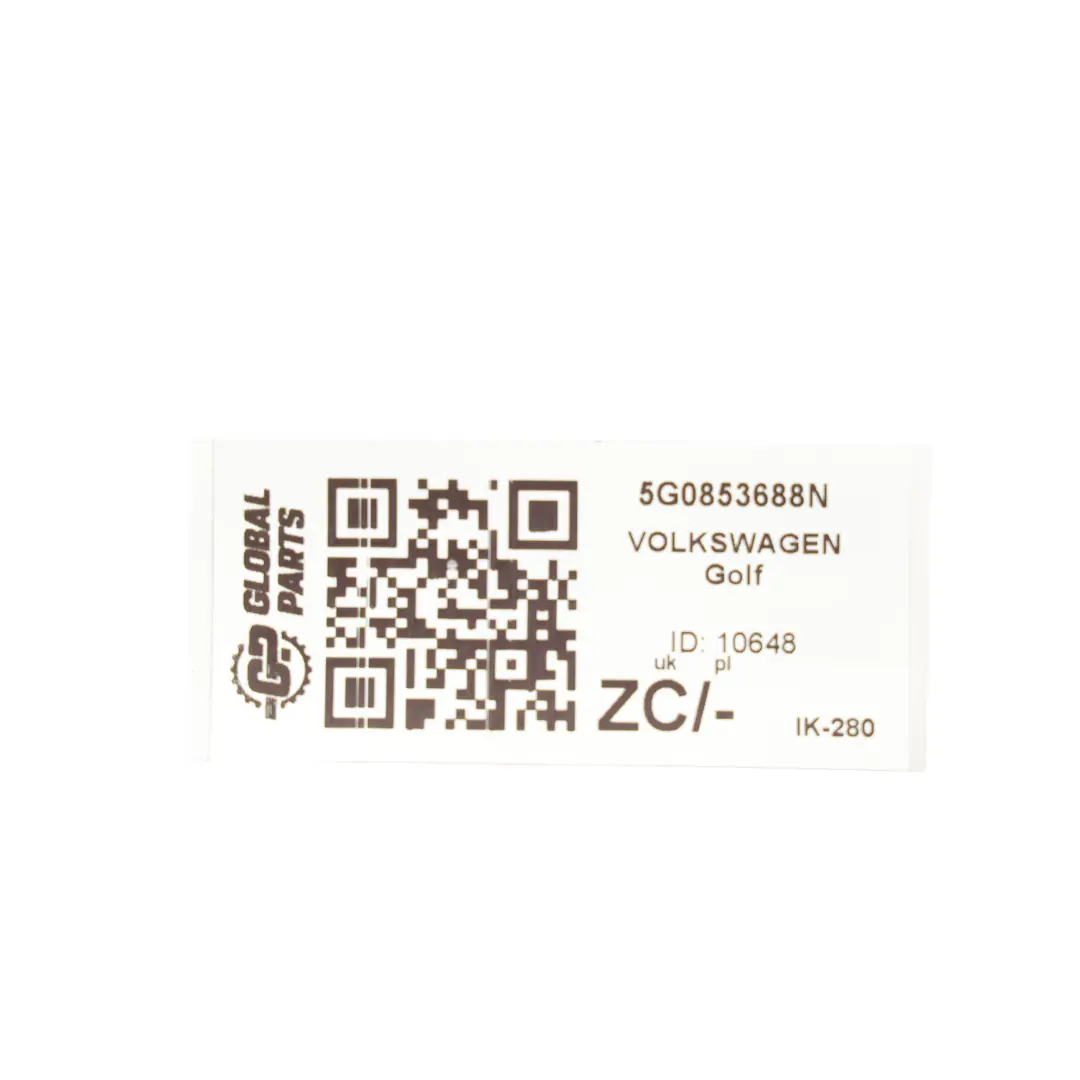 Volkswagen Golf GTD 5G Kotflügel Emblem GTD Schriftzug Links - SKU 5G0853688N - Teilenummer 5G0853688N