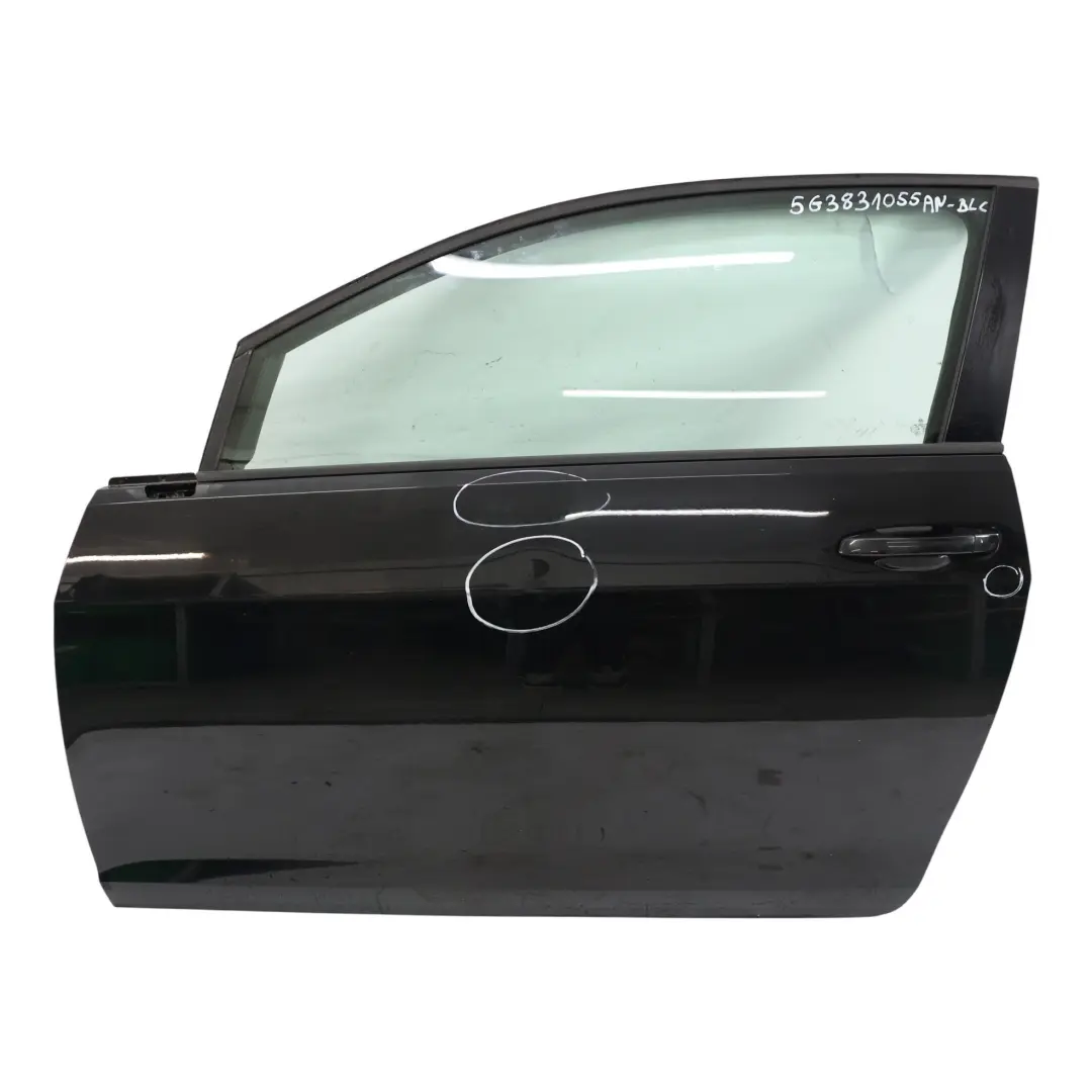 Volkswagen VW Golf Mk7 Door Front Left N/S 3-Door Black - 041 - SKU 5G3831055AN-BLC - Part number 5G3831055AN