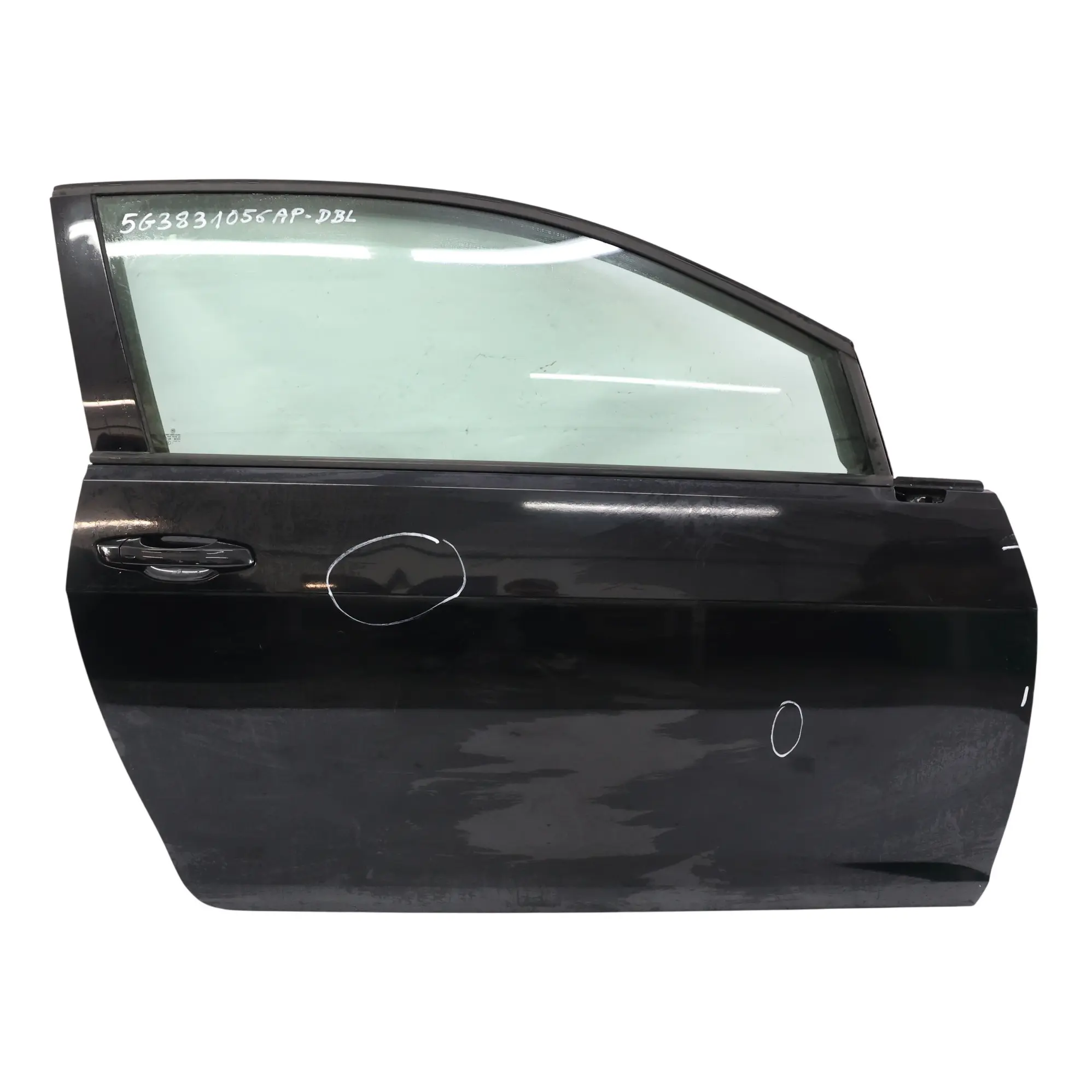 Volkswagen VW Golf Mk7 Door Front Right O/S 3-Door Variant Deep Black Pearl C9X