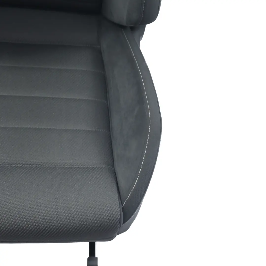 Volkswagen Golf Mk7 R 5Dr Front Seat Cloth Alcantara Black Grey Right O/S - SKU 5G4881806DM-3 - Part number 5G4881806DM