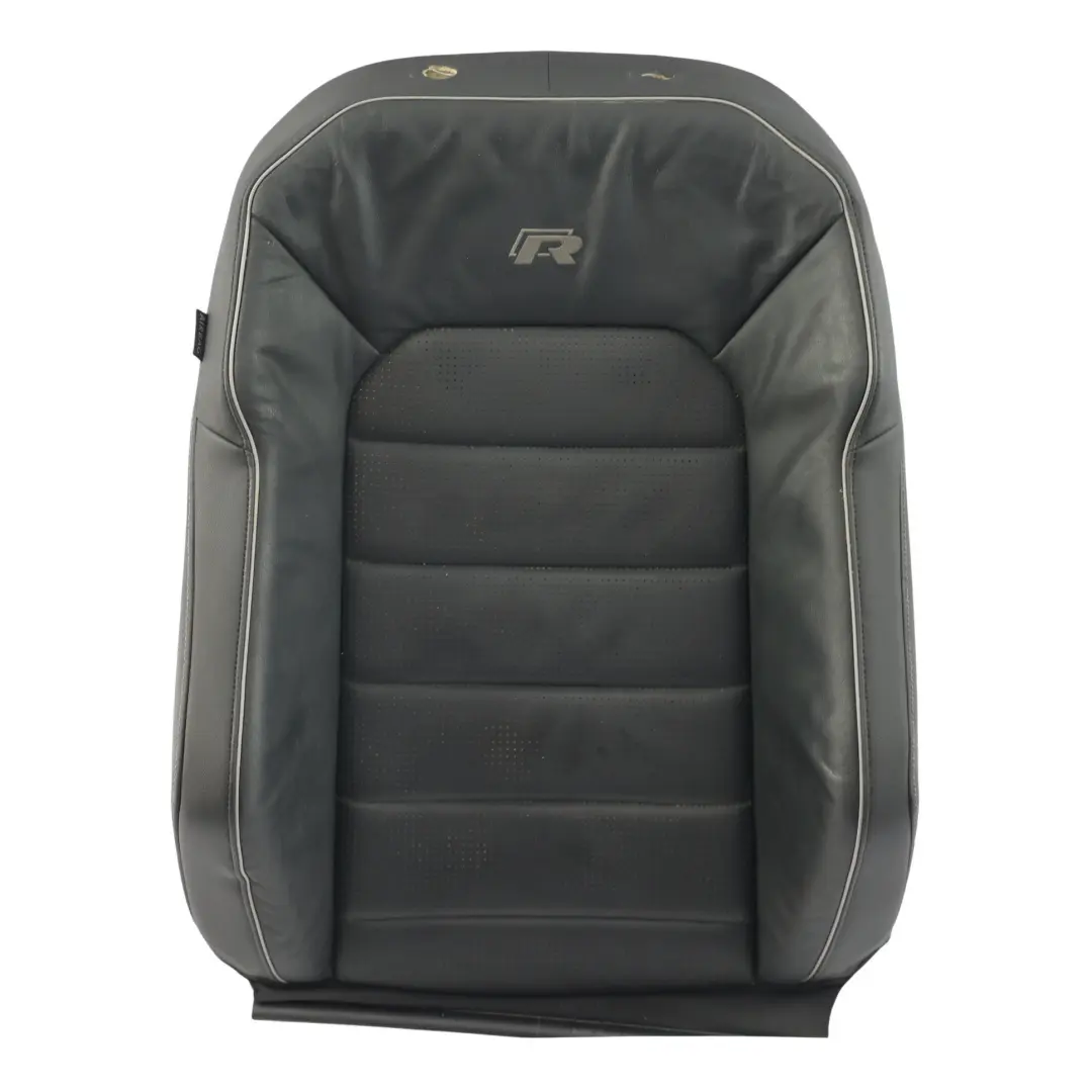 Front Seat Backrest Heated Right O/S Leather Black Grey to Volkswagen Golf R Mk7 with Part number 5G4881806KC Volkswagen Golf R Mk7 Front Seat Backrest Heated Right O/S Leather Black Grey - SKU 5G4881806KC-1 - Part number 5G4881806KC