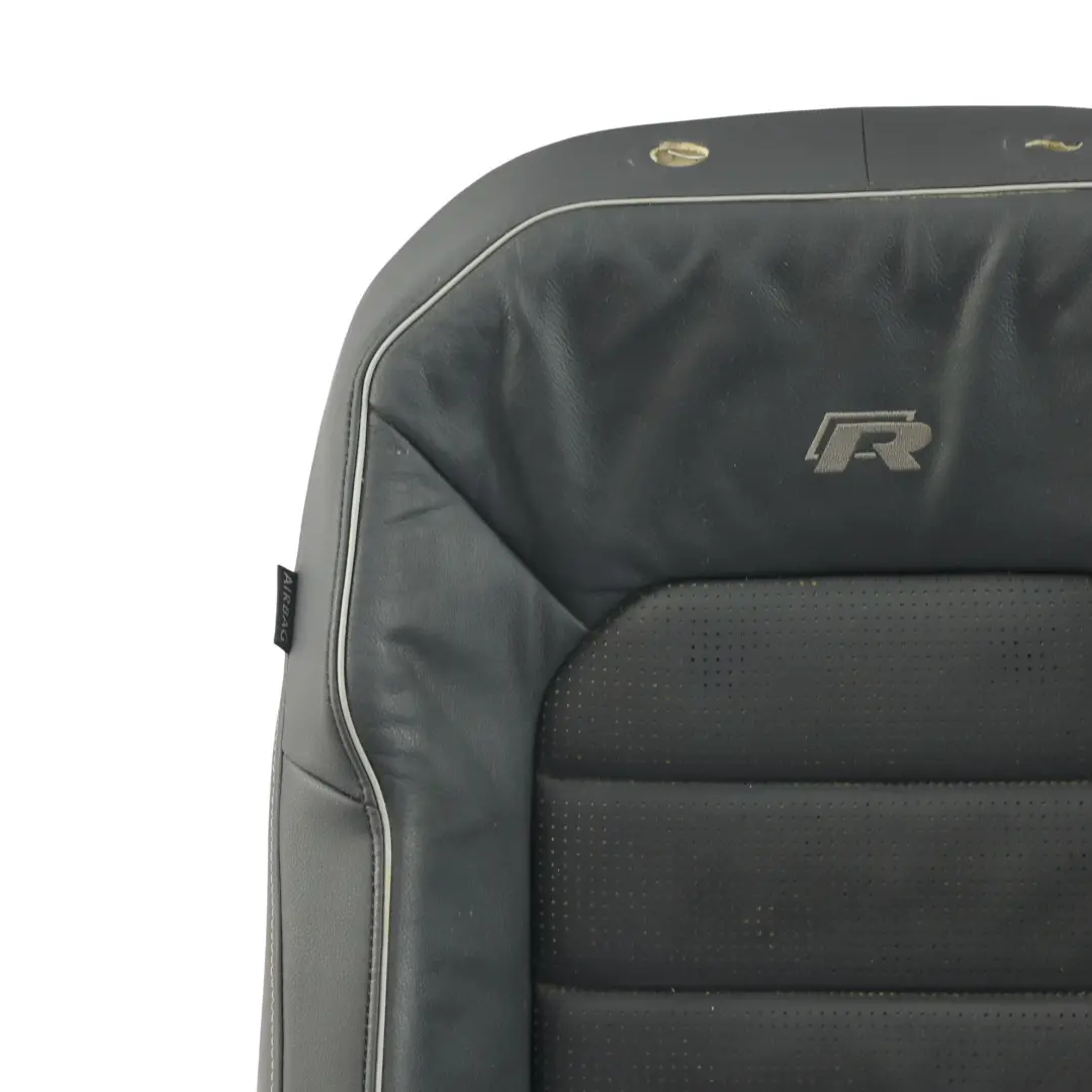 Volkswagen Golf R Mk7 Respaldo Asiento Delantero Calef. Derecho Cuero Negro Gris - SKU 5G4881806KC-1 - Número de pieza 5G4881806KC