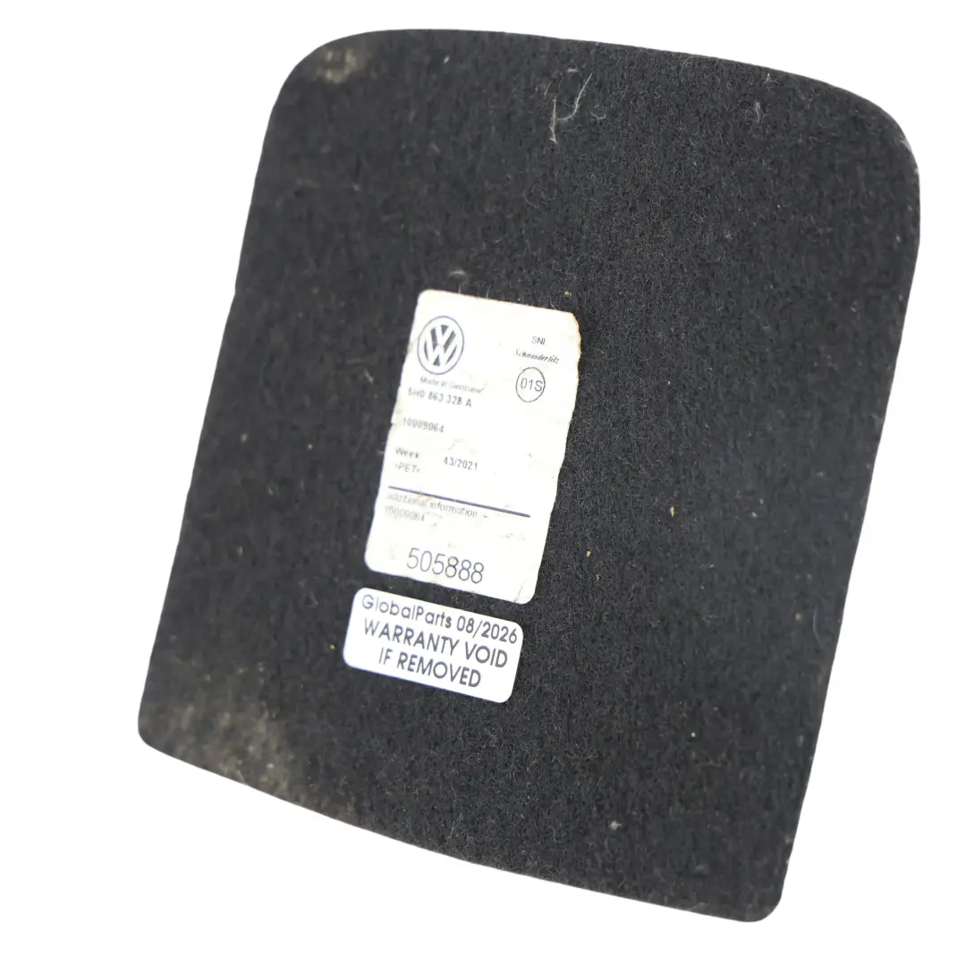 Volkswagen Golf R CD1 Centre Console Armrest Mat Cover Liner Insert - SKU 5H0863328A - Part number 5H0863328A