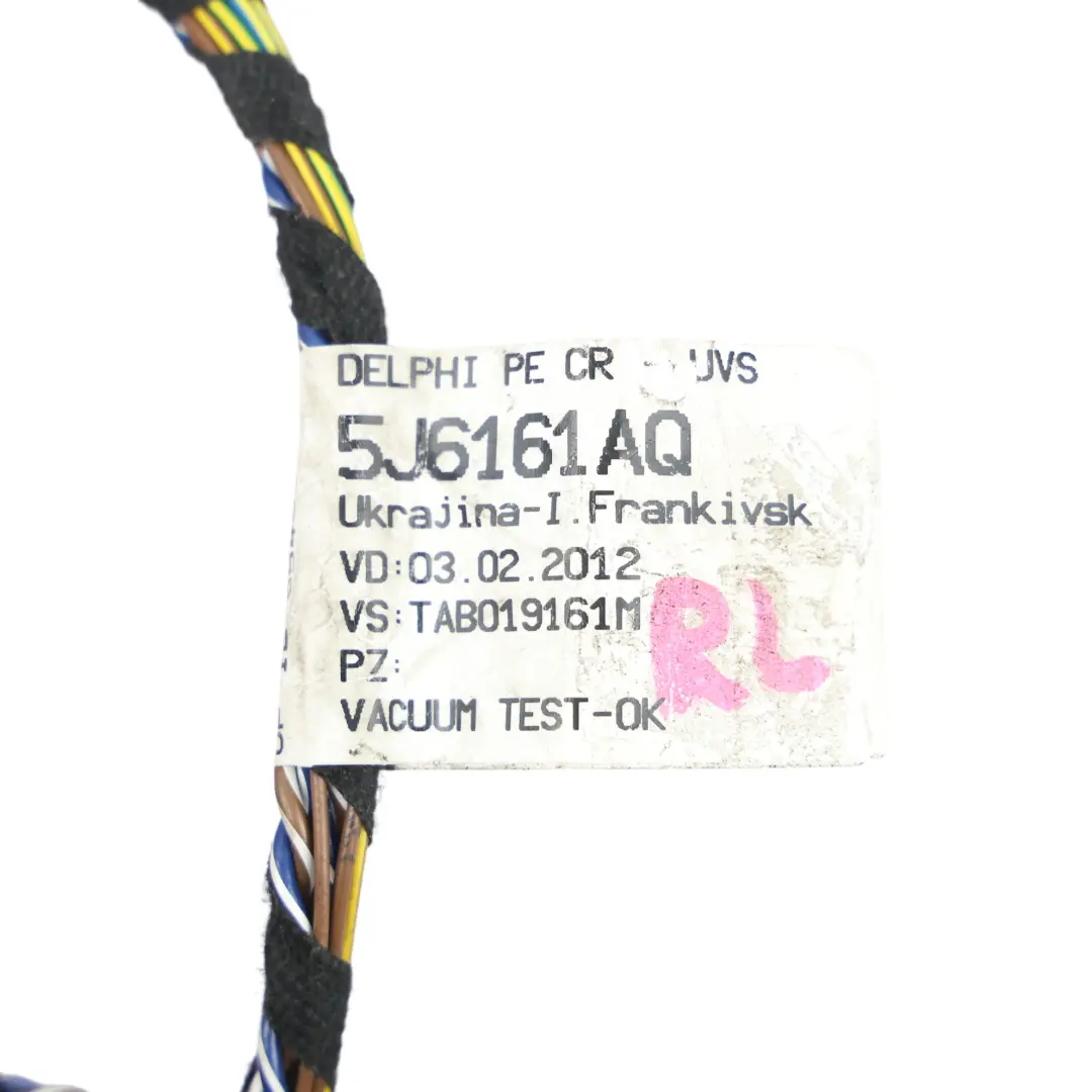 Skoda Fabia Mk2 5J Wiązka Przewodów Drzwi Tylnych Lewych 5J6161AQ - SKU 5J6971161AS - Numer Części 5J6971161AS
