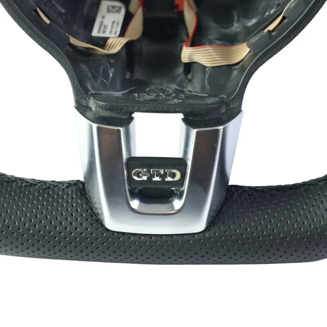 MK6 Steering Wheel NEW Black Leather Flat Bottom to Volkswagen Golf with Part number 5K0419091AK Volkswagen Golf MK6 Steering Wheel NEW Black Leather Flat Bottom - SKU 5K0419091AK-1 - Part number 5K0419091AK