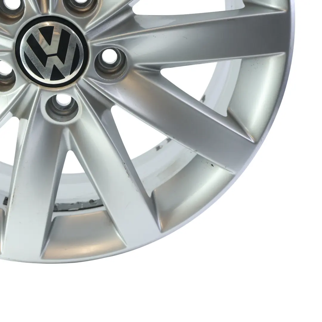 Volkswagen Golf Mk6 Silberne Leichtmetallfelge Alufelge 17" 7J ET:54 - SKU 5K0601025F - Teilenummer 5K0601025F