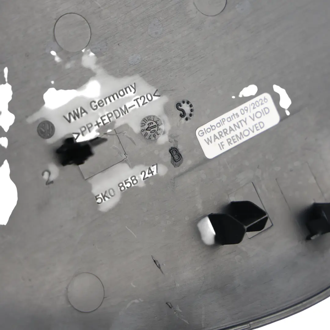 Volkswagen Golf 6 Dashboard Cover Front Left N/S Panel Trim Black - SKU 5K0858247B - Part number 5K0858247B