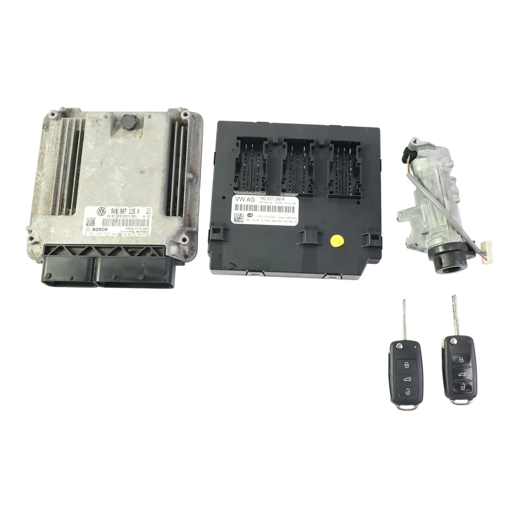 Volkswagen Golf MK6 Motor Steuergerät ECU Kit 2.0 Benzin 235HP 5K0907115K