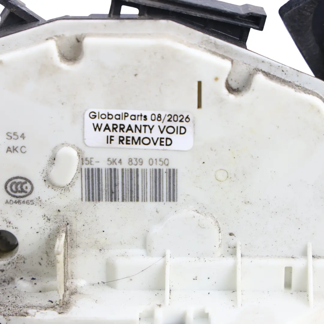 Volkswagen Golf 5G Actuador Cerradura Puerta Trasera Izquierda - SKU 5K4839015Q - Número de pieza 5K4839015Q