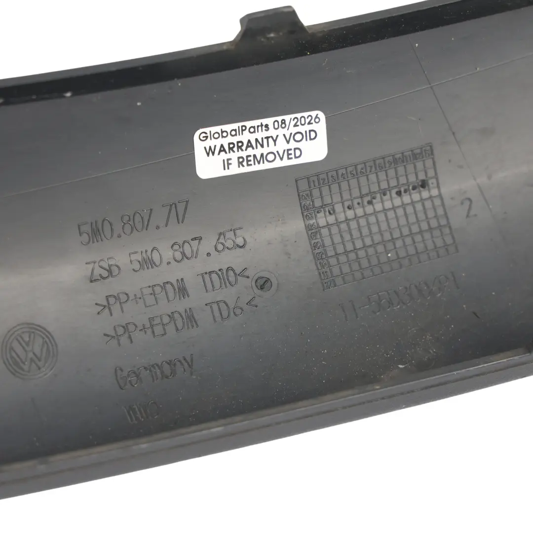 Volkswagen Golf Plus 5M Protective Strip Bumper Left N/S - SKU 5M0807655 - Part number 5M0807655