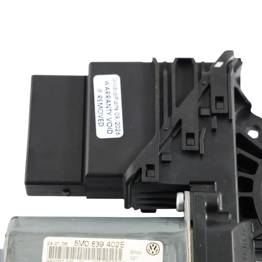 VW Golf Plus Door Window Lifter Motor Regulator Rear Right O/S - SKU 5M0839402B - Part number 5M0839402B