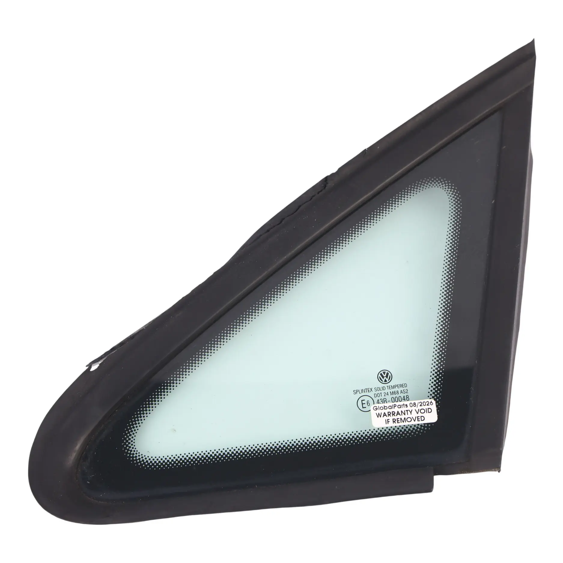 Volkswagen Golf Plus 5M Quarter Window Glass Front Left N/S 5M0845411B