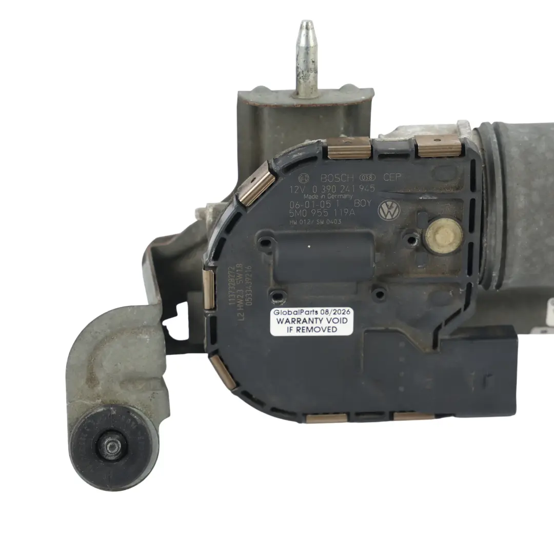 5M Front Windscreen Wiper Linkage Motor Left N/S to Volkswagen Golf Plus with Part number 5M0955023D Volkswagen Golf Plus 5M Front Windscreen Wiper Linkage Motor Left N/S - SKU 5M0955023D - Part number 5M0955023D