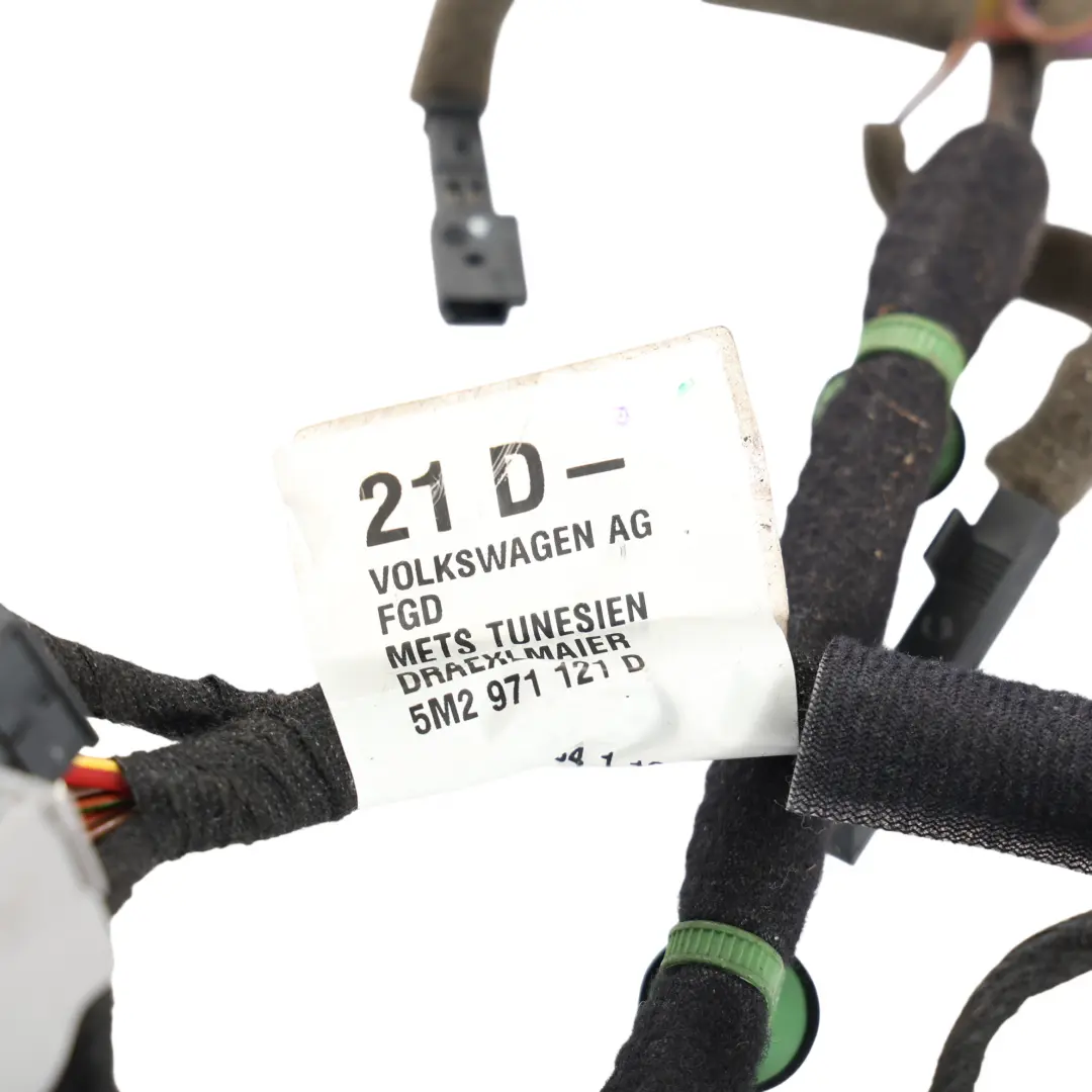 Door Wiring Loom Harness Cable Front Left N/S to Volkswagen Golf Plus with Part number 5M2971121D Volkswagen Golf Plus Door Wiring Loom Harness Cable Front Left N/S - SKU RHD-5M2971121D - Part number 5M2971121D