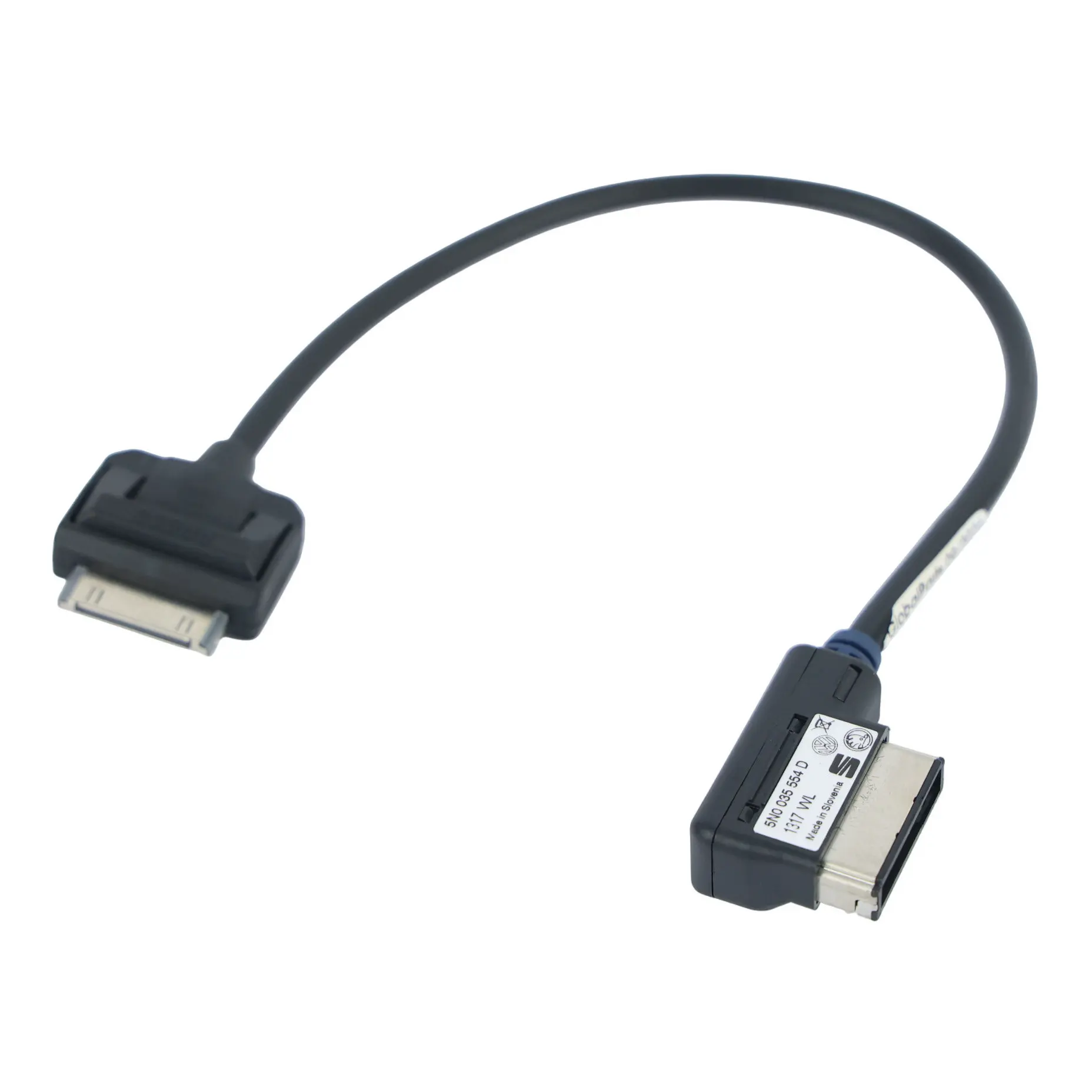 Volkswagen Touareg 7P Media Interface Cable MMI Apple iPod 30 Pin 5N0035554D