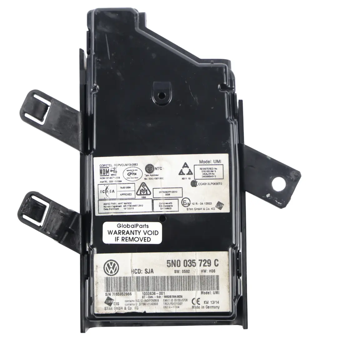 Volkswagen New Beetle Multimedia Interface Control Module ECU - SKU 5N0035729C - Part number 5N0035729C